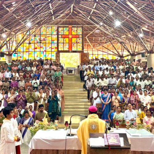 Chrism Mass Celebrated with Devotion at Our Lady of Assumption Cathedral, Karwar