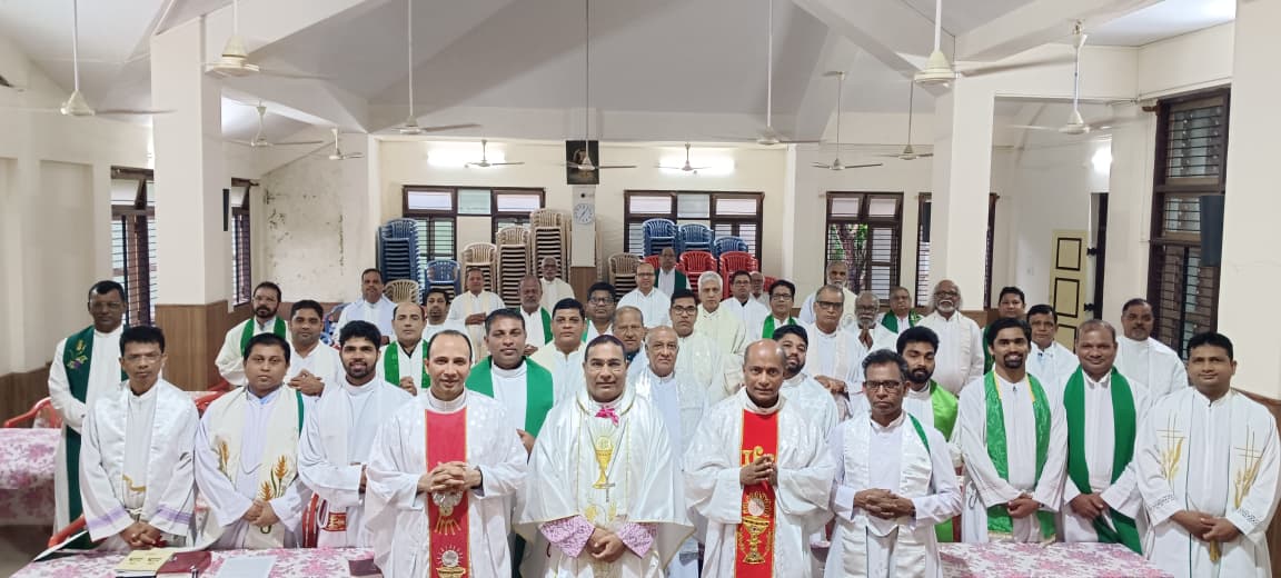 Second Batch of Karwar Diocesan Priests’ Annual Retreat Concludes at Shirwad