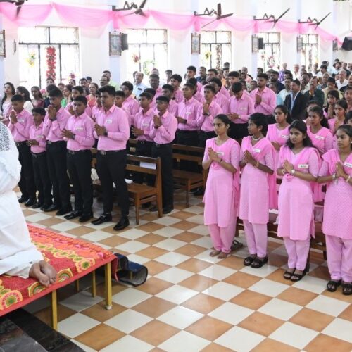 Bishop’s Pastoral Visit to Infant Jesus Church, Agasebagil, Sirsi